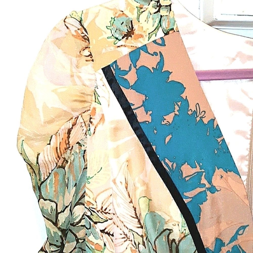 NANETTE LEPORE PRINTED LONG SLEEVES DRESS(NWOT) - Picture 5 of 7
